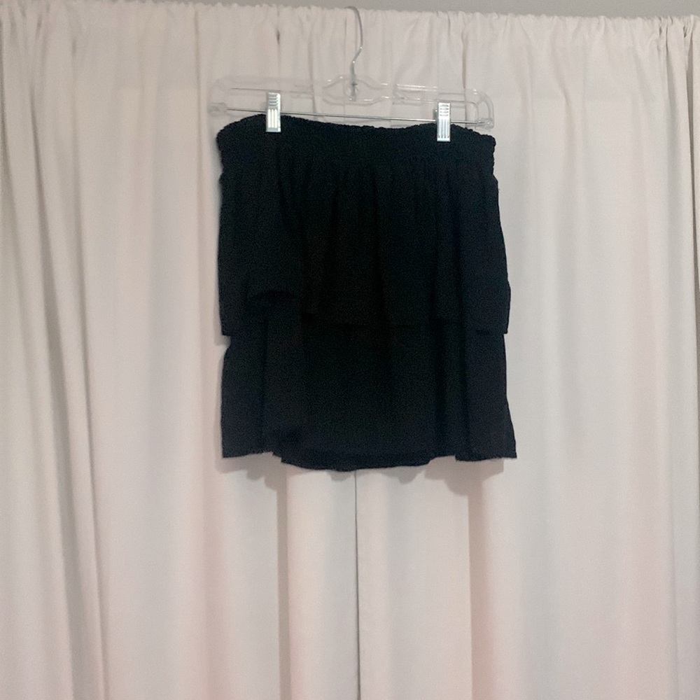 Black Ruffle Skirt